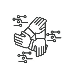Human Computer Interaction icons  symbol vector elements for infographic web