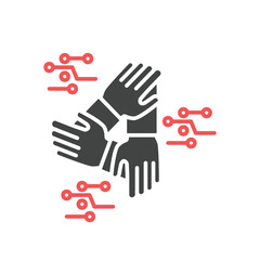 Human Computer Interaction icons  symbol vector elements for infographic web