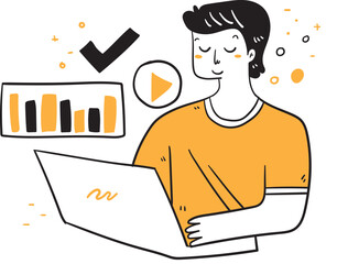 Working people concept clipart