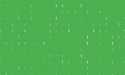 Seamless background pattern of evenly spaced white sexy woman images of different sizes and opacity. Vector illustration on green background with stars