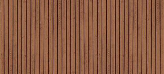 Brown wooden board wide texture. Wood panel exterior wall. Rustic abstract background