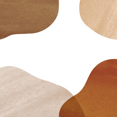 Abstract Organic Shape Watercolor Background