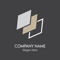 business logo template with black background