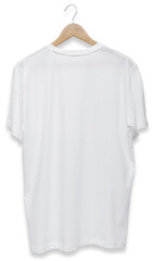 white t-shirt with hanger
