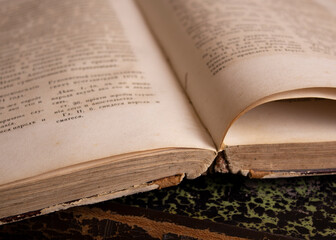 old books, collection of ancient manuscripts