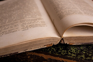 old books, collection of ancient manuscripts