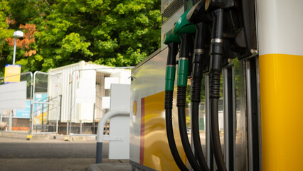 gas pump in the city