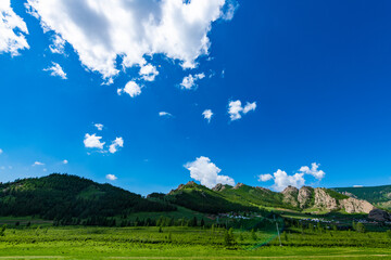 landscape with sky and clouds