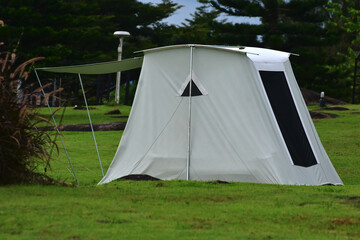 Nature at the campsite with morning dew  © Diamon jewelry