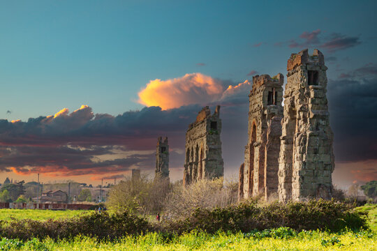 Park of the Aqueducts (Parco degli Acquedotti), Rome, Italy