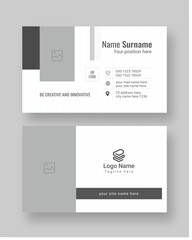 Fototapeta na wymiar Simple Business Card Layout, Modern horizontal name card