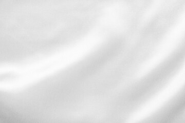 Obraz premium Abstract white fabric with soft wave texture background