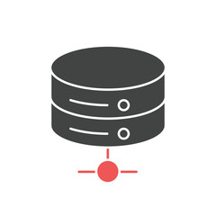Database icons  symbol vector elements for infographic web