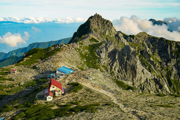 Mt. Houkendake Komagane City  Nagano Japan Summer view evening
