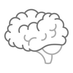 Mind Greyscale Line Icon