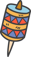 kid toy illustration on transparent background