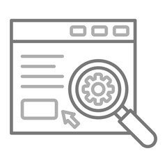Search Engine Greyscale Line Icon