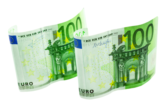 200 Euro Geldscheine Hintergrund transparent