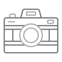 Camera Greyscale Line Icon