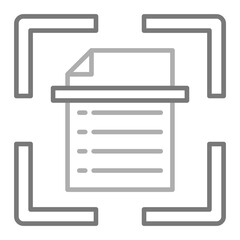 Obraz premium Scan Greyscale Line Icon