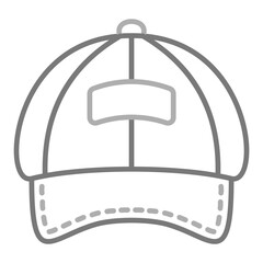 Cap Greyscale Line Icon