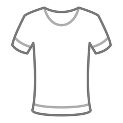 Tshirt Greyscale Line Icon