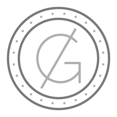 Guarani Greyscale Line Icon