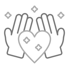 Love Greyscale Line Icon
