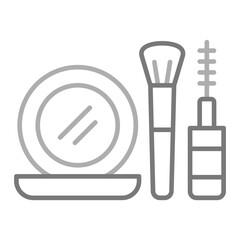 Cosmetics Greyscale Line Icon