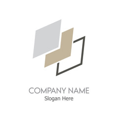 abstract logo design with white