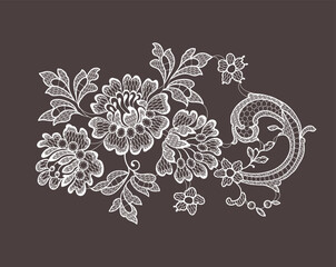 Lace clip art collections white vector elements