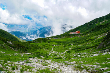 Senjoziki  Curl Mountain Komagane Nagano Japan Central Alps trekking  hiking Summer