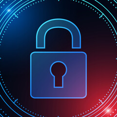 Cyber security technology concept , Shield With Keyhole icon with world map background , personal data , vector illustration.	
