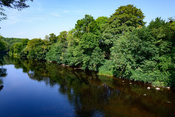 River Tees, UK on a sunny day
