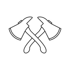 Coloring page with Axe for kids