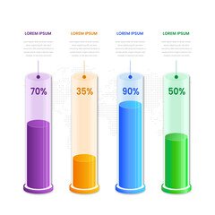 bussines 3d chart infographic element for presentation