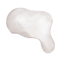 Snow cap Clipart, Watercolor illustration