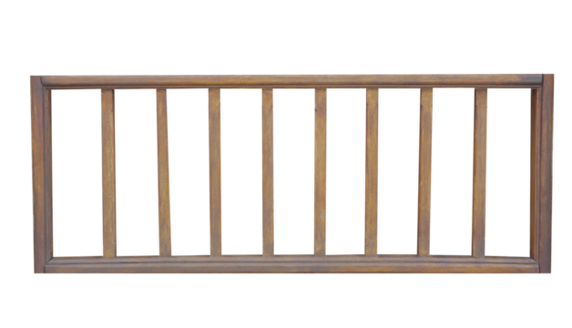 wooden fence isolated on white