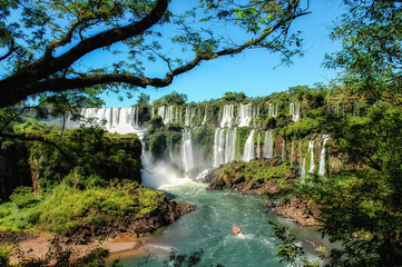 Iguazu Falls, UNESCO World Heritage Site, Paraná, Brazil