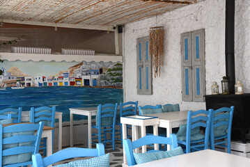 Idyllische Cafes und Restaurants in Sigacik, Türkei