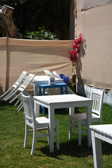 Idyllische Cafes und Restaurants in Sigacik, Türkei