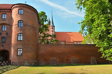 The Cathedral complex in Frombork, a historical monument museum of medieval buildings. Nicolaus Copernicus Museum. Poland