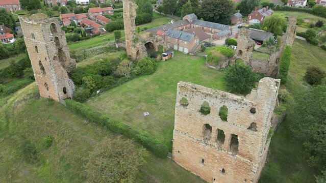 Sheriff Hutton Castle  ruined medieval quadrangular castle  Sheriff Hutton, North Yorkshire, England. 
