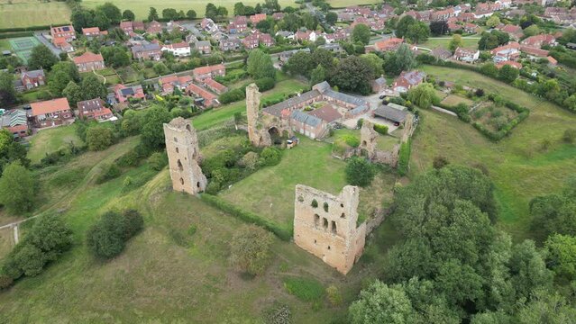 Sheriff Hutton Castle  ruined medieval quadrangular castle  Sheriff Hutton, North Yorkshire, England. 