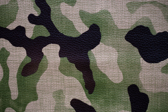 Camouflage military background. Camouflage leather for background.
