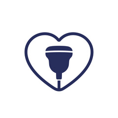 cardiac ultrasound or echocardiogram icon on white
