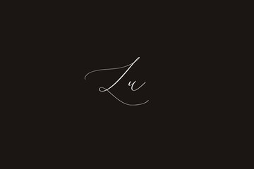 Simple and Elegant logo of letter LU for company name or initial name - Minimalist Logo