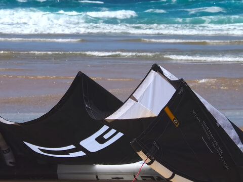 Core kite surfing umbrella 11 at the beach