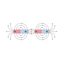 Obraz premium Magnetic Field On All Kind Magnet