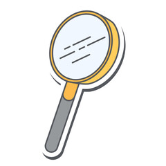Back to school Magnifying glass Yellow Edition Sticker Collection